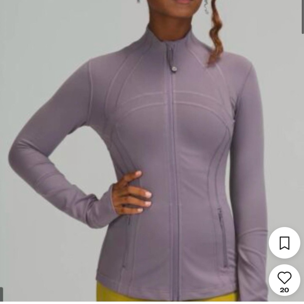 Lululemon define jacket Luon size 4 Dusky lavender